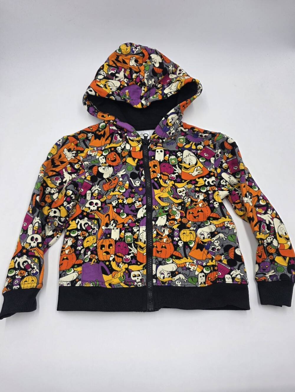 Disney Parks youth Halloween print full-zip hoodie size XS